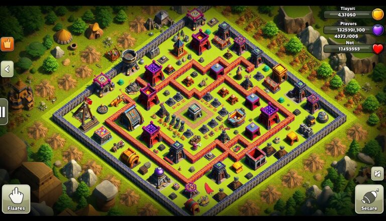 Clash of Clans defense setup