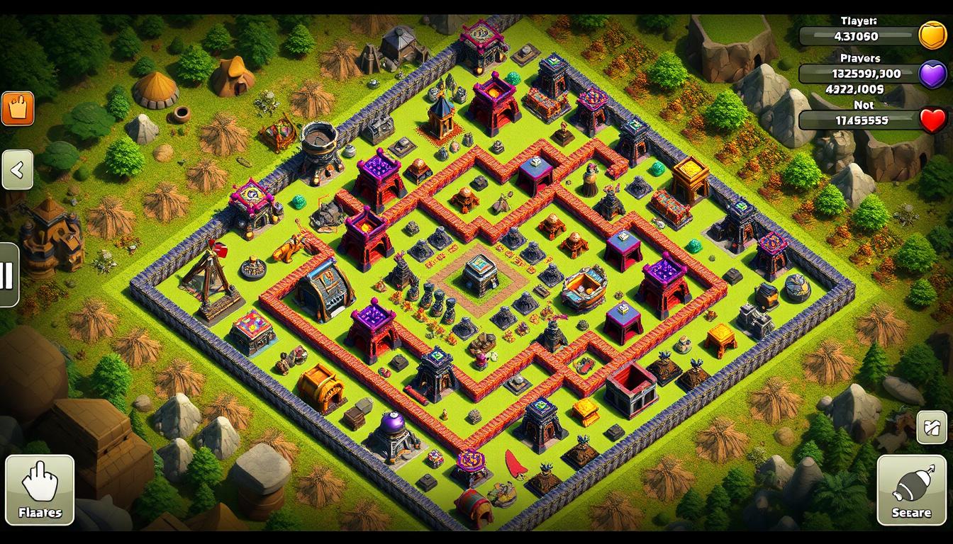 Clash of Clans defense setup